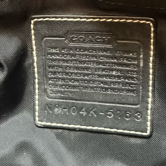 Coach baby bag/ diper bag (diaper pad pictured last is included) - Picture 2 of 5